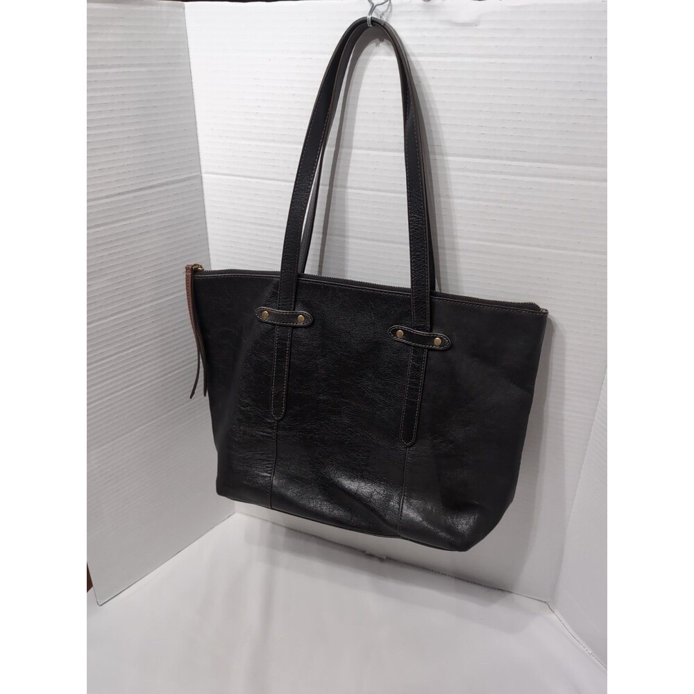 FOSSIL FELICITY SHOULDER SATCHEL PURSE BLACK LEATHER Soft READ DESC
